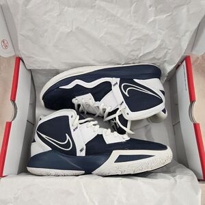 Nike KYRIE Infinity TB Navy and White High-Top Basketball Shoes
